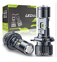 LED Bi-LED лінзи H4 Turbo 110 W 12000 Lm 6000 K 9-32V ближнє/дальнє світло для авто