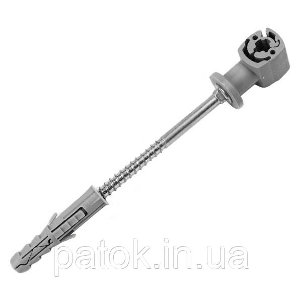 Тримач дроту з дюбелем 200mm пластиковий 01/8/20 PL OC