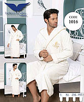Мужской банный халат с капюшоном бамбуковый Bellezza by Ebru Турция BL-1016