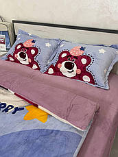 Велюрова постільна білизна Півтоспальний розмір, фото 4