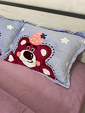 Велюрова постільна білизна Півтоспальний розмір, фото 2