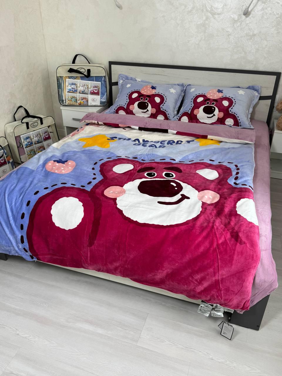 Велюрова постільна білизна Півтоспальний розмір