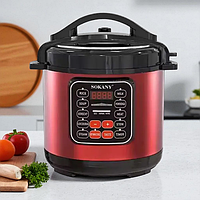 Мультиварка електрична Sokany SK-2402, 1000Вт, 5л, скороварка, автоматична, програми, супи, каші