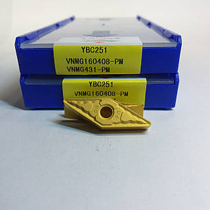 VNMG160408-PM YBC251 ZCC.CT (Сталь) Твердосплавна пластина, фото 1