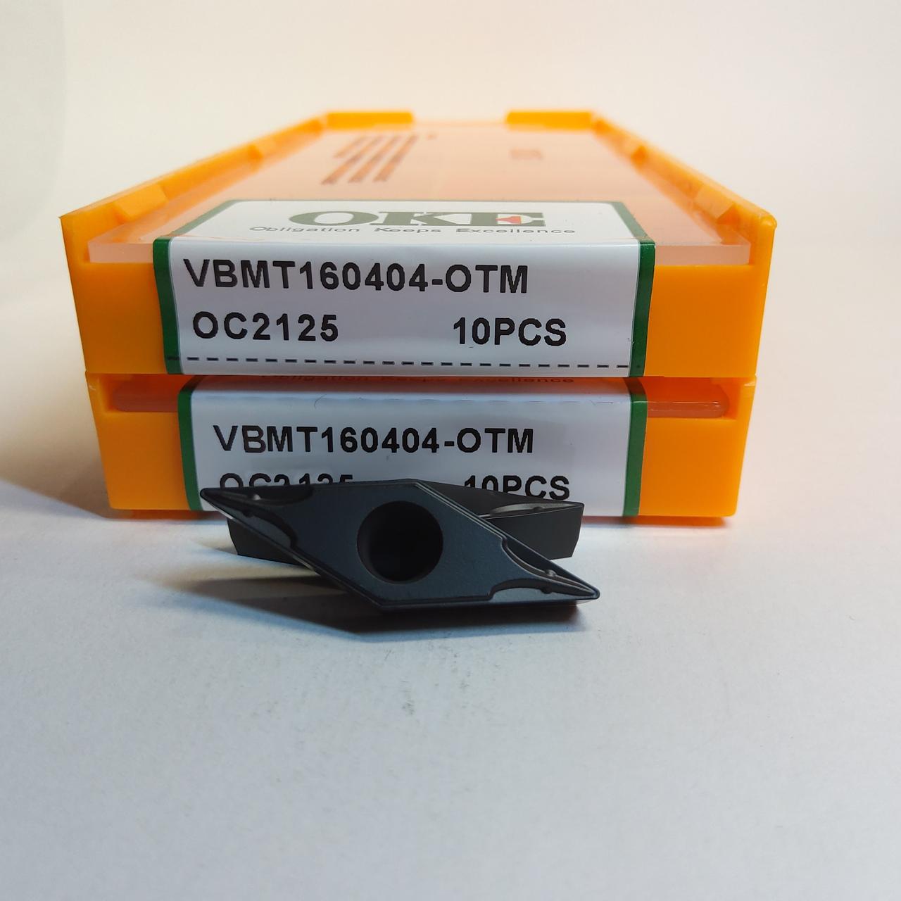 VBMT160404-OTM OC2125 OKE (Сталь) Твердосплавна пластина
