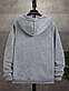 Тепла кофта з капюшоном для хлопчика сіра, фото 3