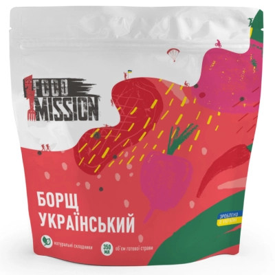 Їжа швидкого приготування Food Mission Борщ Український 40 г (fm.30689)