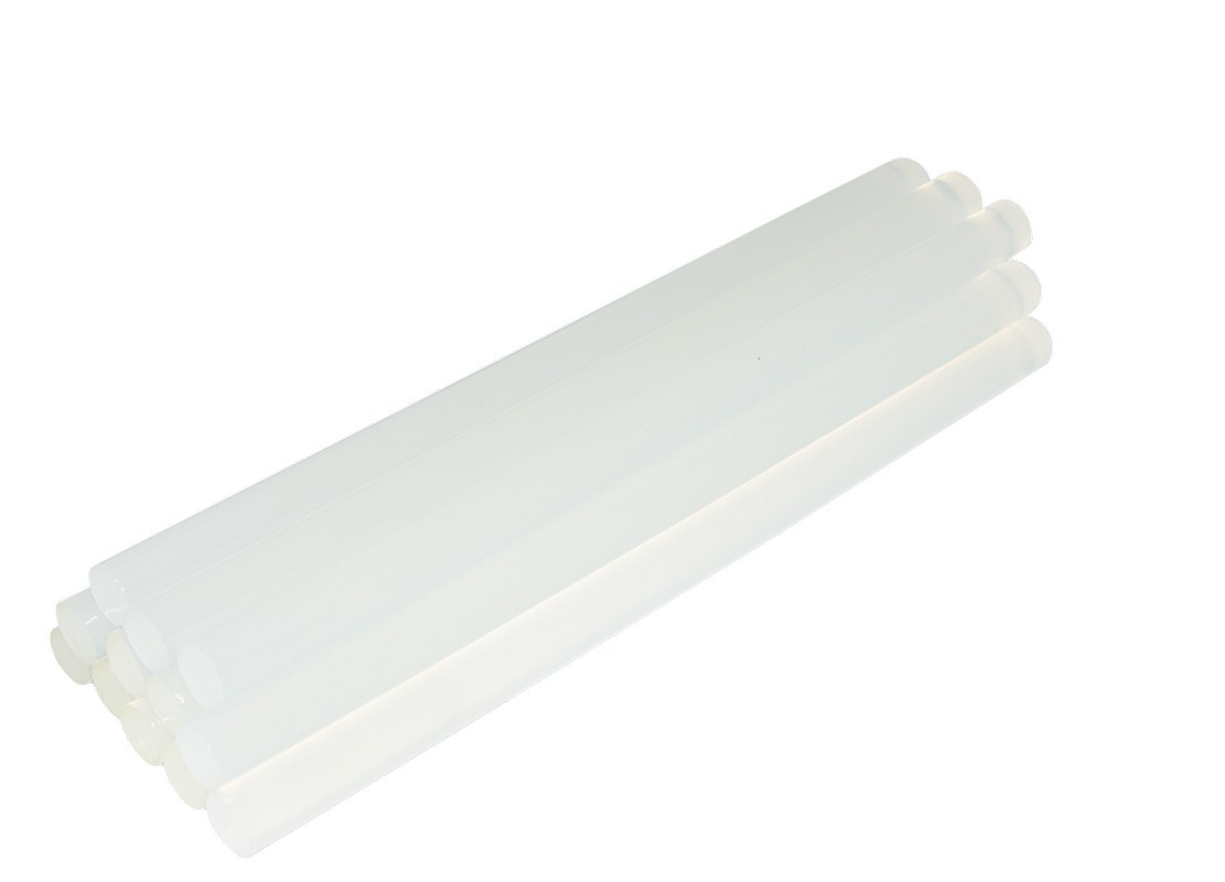 Стержні клейові 11,2*200 мм, 12 шт, прозорі MASTERTOOL 42-0153, фото 1