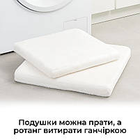 Плетений будиночок Twinea для домашніх тварин з ротанга з двома подушками (P048), фото 6