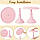 Підставка-стенд Leeseph для торта, десертів та закусок рожева 25см, фото 3