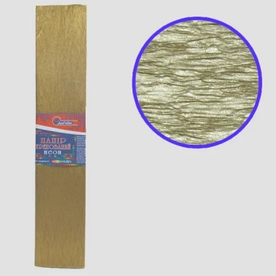 Гофропапір 30%, 20г/м2 JO /KRGS-8038/ 50*200см, Золото неон (10/200), фото 1