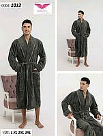Мужской банный халат с шалевым воротом бамбуковый Bellezza by Ebru Турция BL-1012