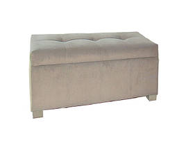 М'який пуф Евіта Модерн Світло-сірий