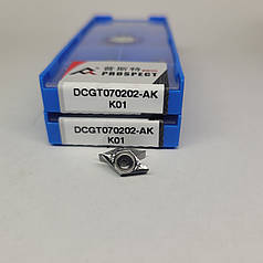 DCGT070202-AK K01 PROSPECT (Кольоровий метал) Твердосплавна пластина