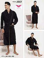 Мужской банный халат с шалевым воротом бамбуковый Bellezza by Ebru Турция BL-1013