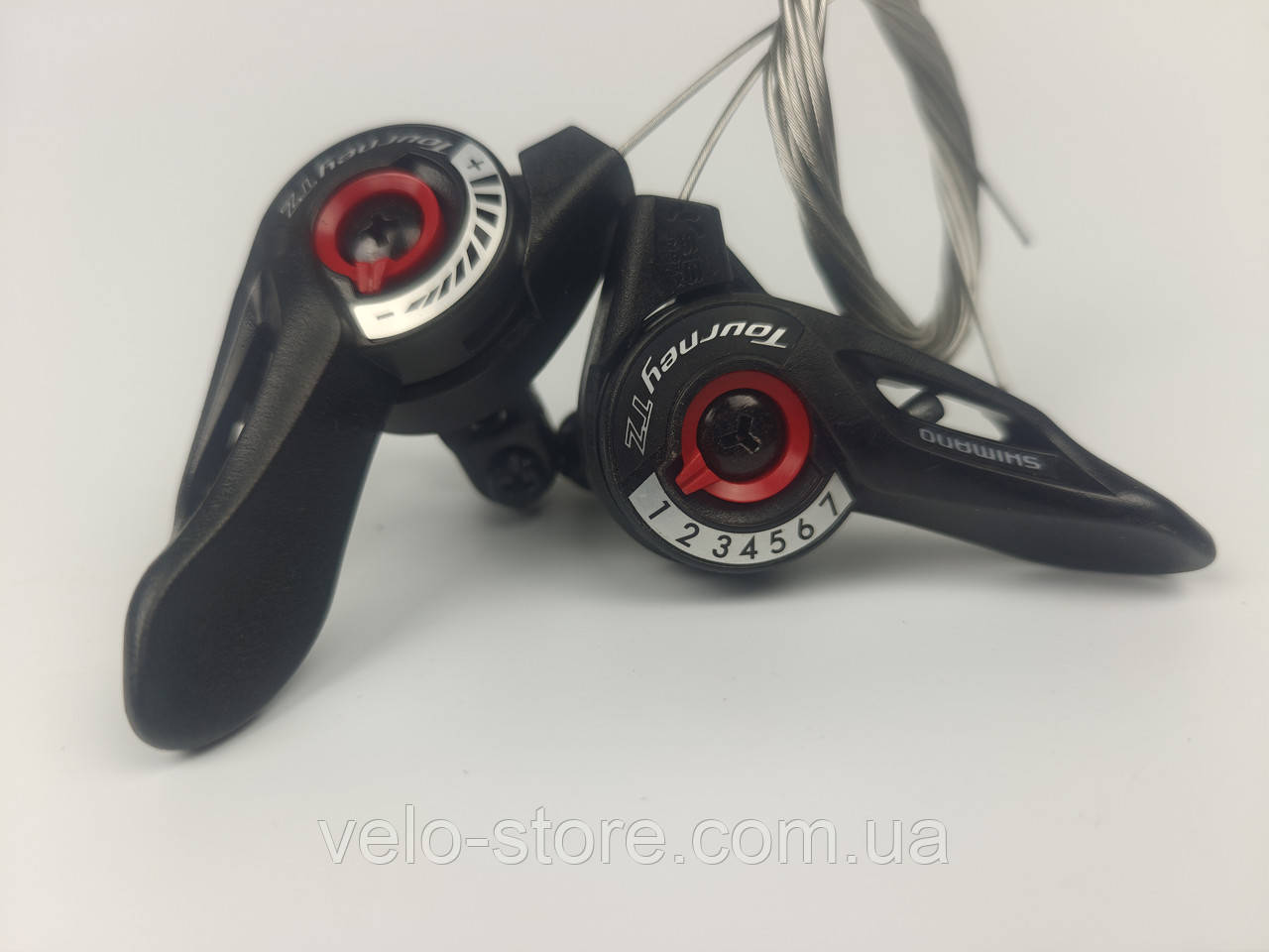 Манетка перемикач швидкостей Shimano TZ 3x7, фото 1