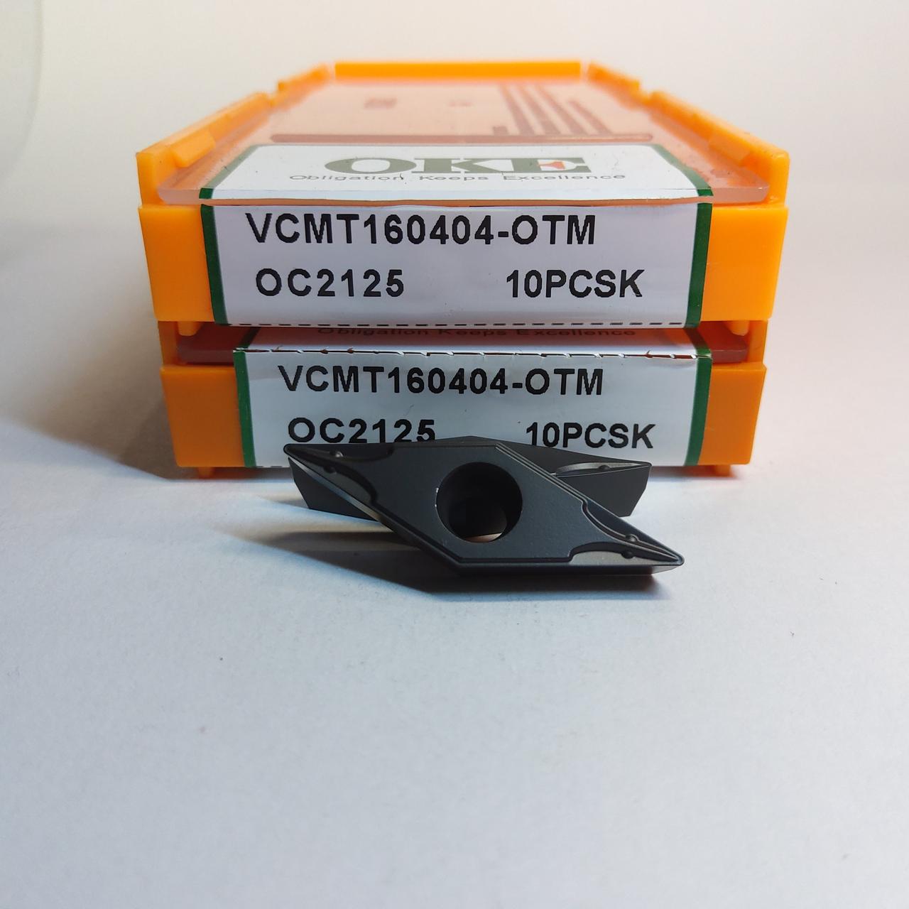 VCMT160404-OTM OC2125 OKE (Сталь) Твердосплавна пластина