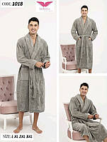 Мужской банный халат с шалевым воротом бамбуковый Bellezza by Ebru Турция BL-1018