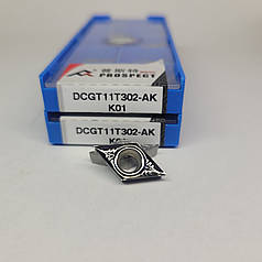 DCGT11T302-AK K01 PROSPECT (Кольоровий метал) Твердосплавна пластина