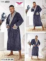 Мужской банный халат с шалевым воротом бамбуковый Bellezza by Ebru Турция BL-1023