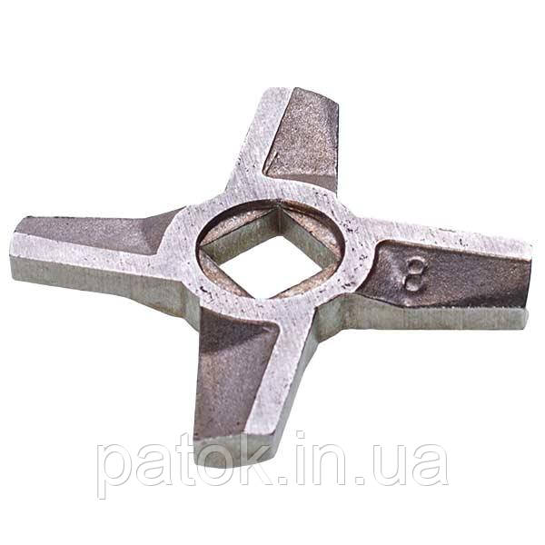 Ніж для м'ясорубки Zelmer ZMMA028X (A863109.00) 10003883 D=55.5mm s=5mm Отвір=10x10mm NR8 (двосторонній), фото 1