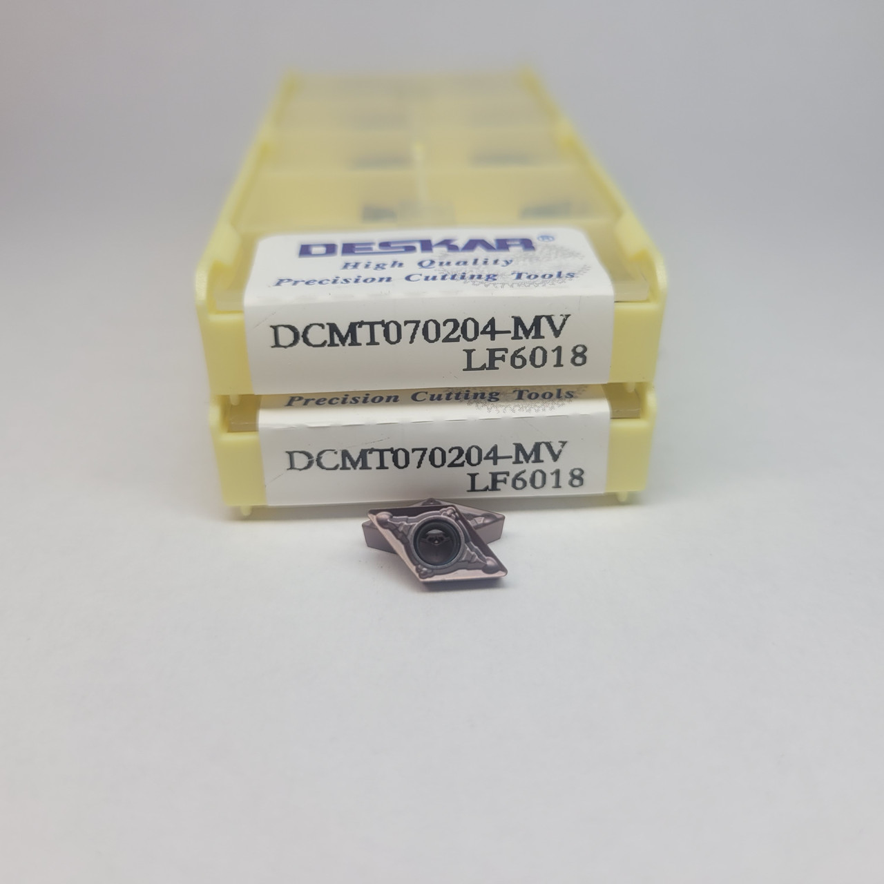 DCMT070204-MV LF6018 DESKAR (Сталь, Нержавіюча сталь) Твердосплавна пластина