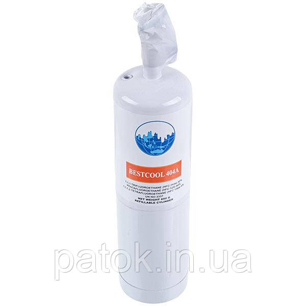 Фреон R404A 0.65kg з краном (Холодоагент R404A, Хладон-404A, Фреон 404, ДФУ-404A, HFC-404 А), фото 1