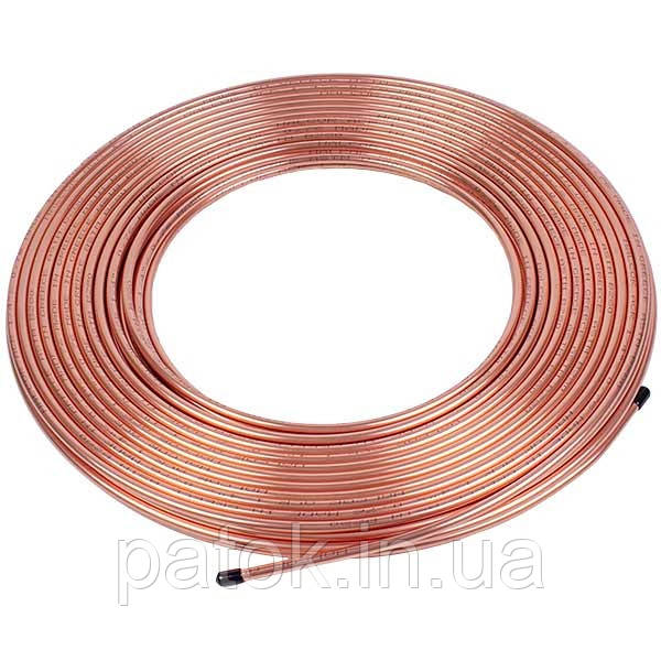 Труба мідна 1/4'' 6x0.76mm бухта 50m Halcor (продаж кратний 5м)