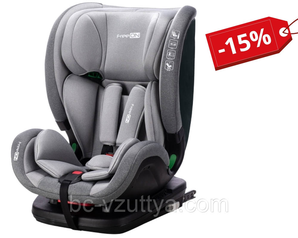 Автокрісло FreeON Trex 76 - 150 см Light Grey, фото 1