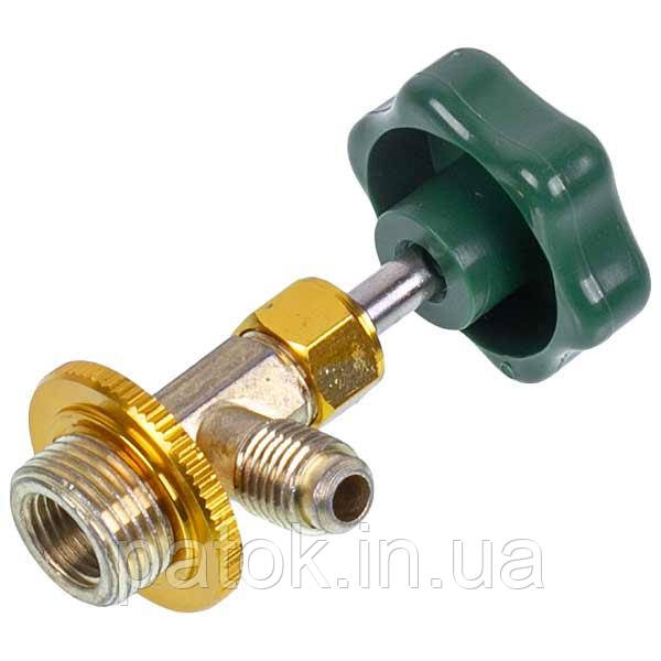 Кран універсальний для заправки літрових балонів К-538/338 для R12 (з різьбою М12*1,25)