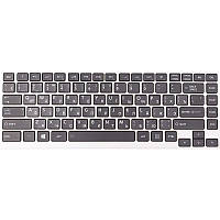 Клавіатура для ноутбука TOSHIBA Portege Z830 чорна, сріблястий фрейм, підсвічування