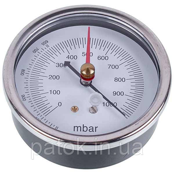 Манометр (вакуумметр) VALUE  310500301 (D корпусу= 75mm, 2 стрілки, підключення ззаду)