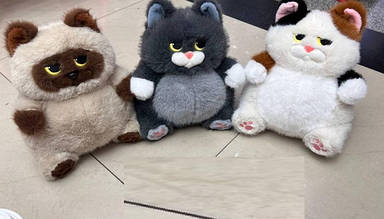 М'яка іграшка  арт. C6105 котик 23см 3 мікс	, білий