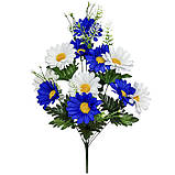 Штучні квіти букет ромашки Колор, 59см, фото 2