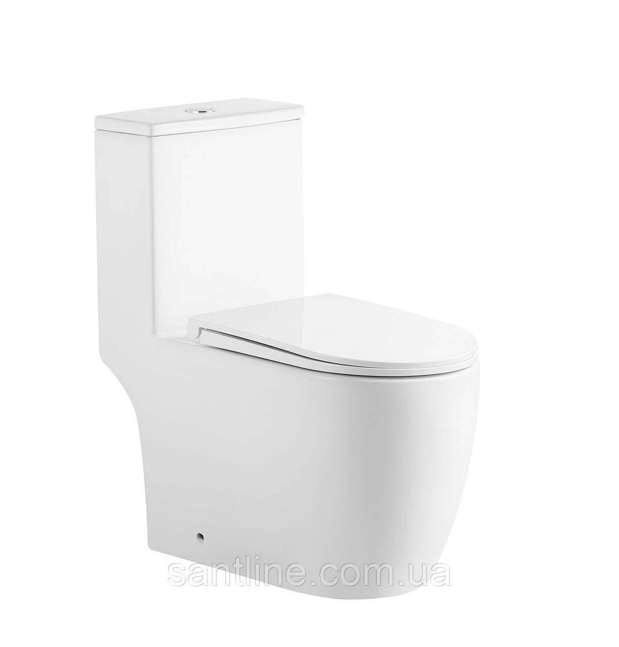 Унітаз-моноблок Hermes JL 71*38*76 білий ( А0059568 ), фото 1