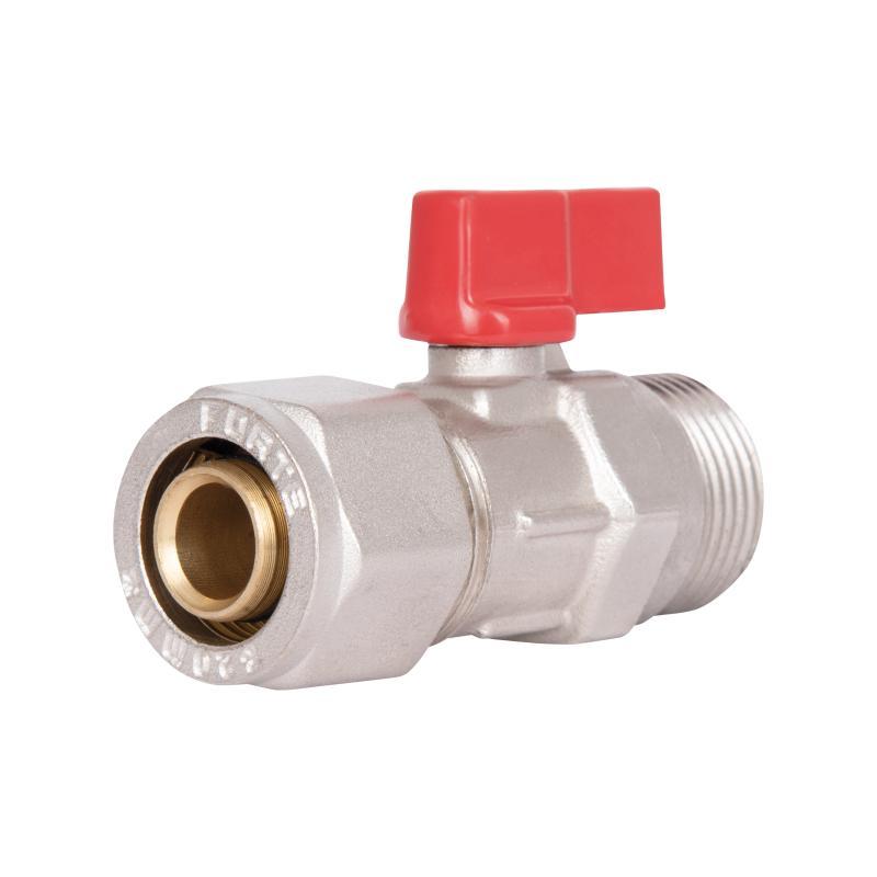 Кран кульовий обтискний SD Forte 20х3/4" НР SF262W20