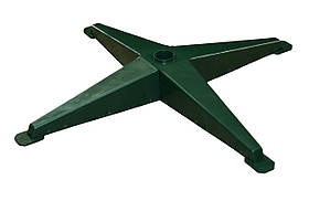 Підставка хрестовина для ялинки Chomik 51 см, пластикова хрестовина стійка тримач під ялинку, зелена