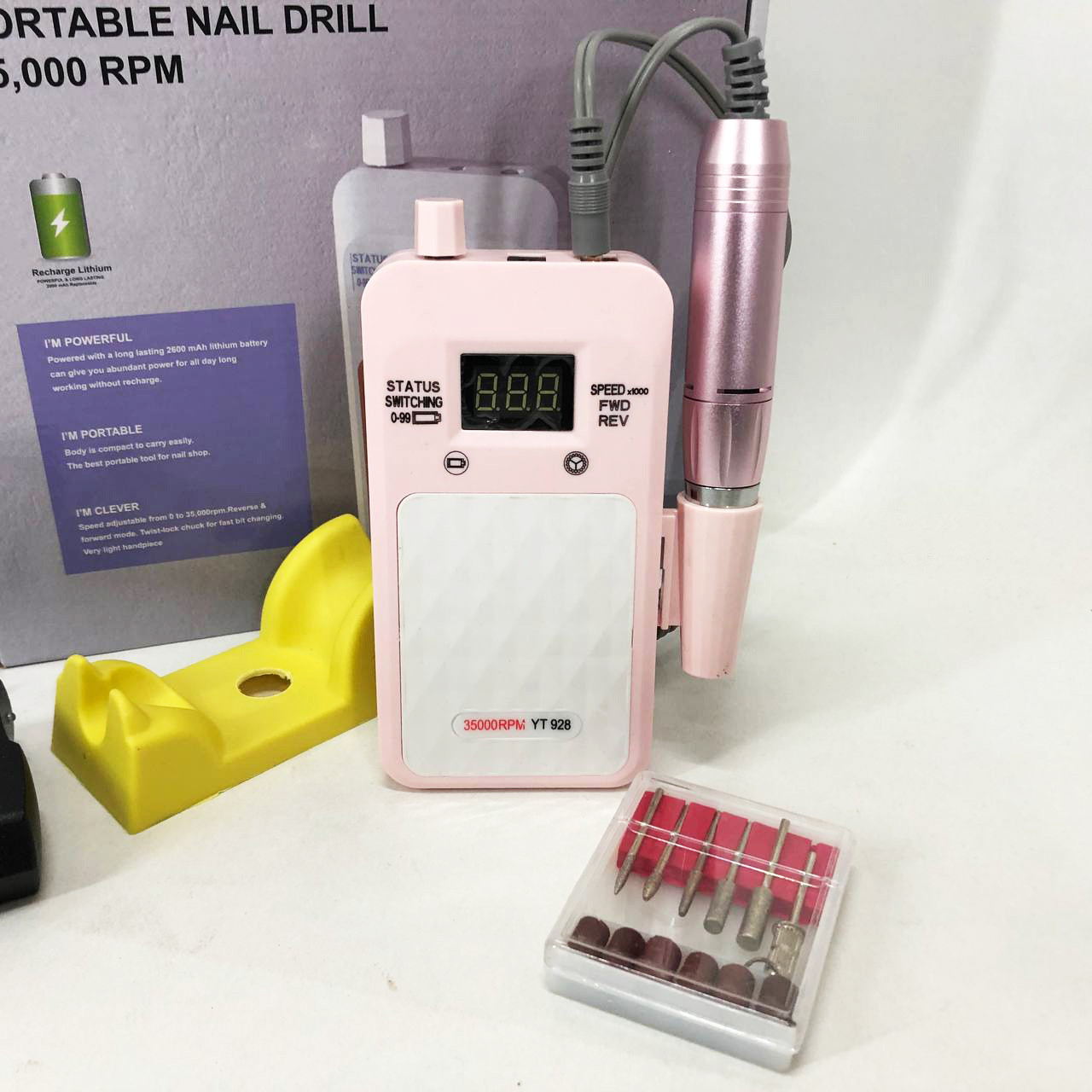 Машинка для манікюру Nail, Фрезер для нігтів манікюру педикюру Спеціальний фрезер майстра UX-41, фото 1