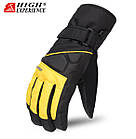 Зимові гірськолижні рукавиці High Experience Black/Yellew