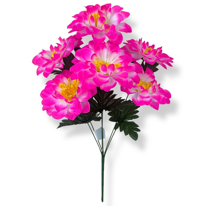 Штучні квіти букет жоржини, 52см, фото 1
