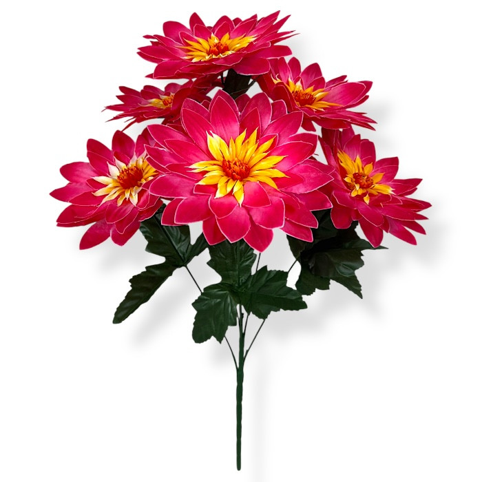 Штучні квіти букет хризантеми Геліос, 53см, фото 1