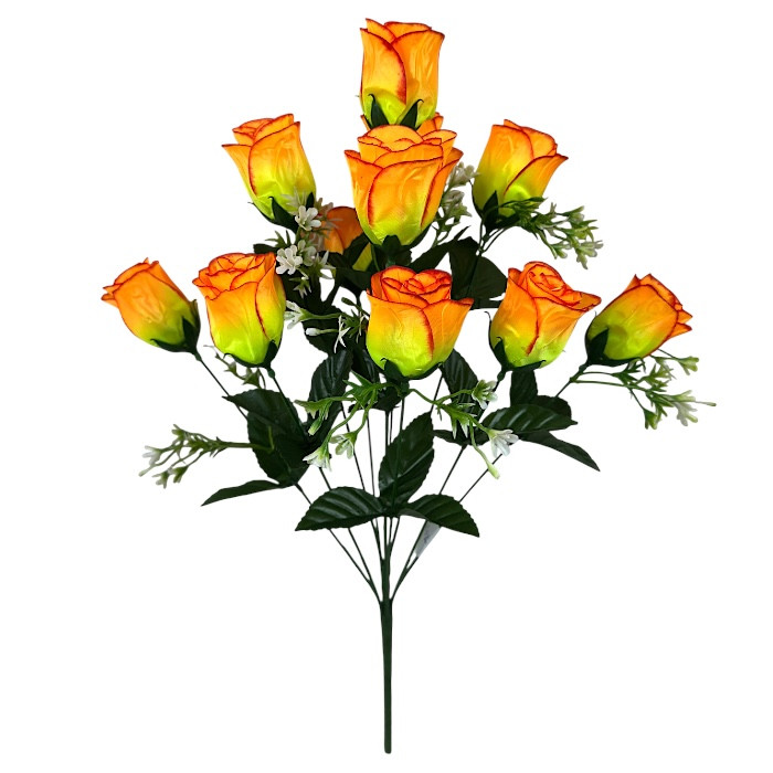 Штучні квіти букет бутони троянд Глянець, 56см, фото 1