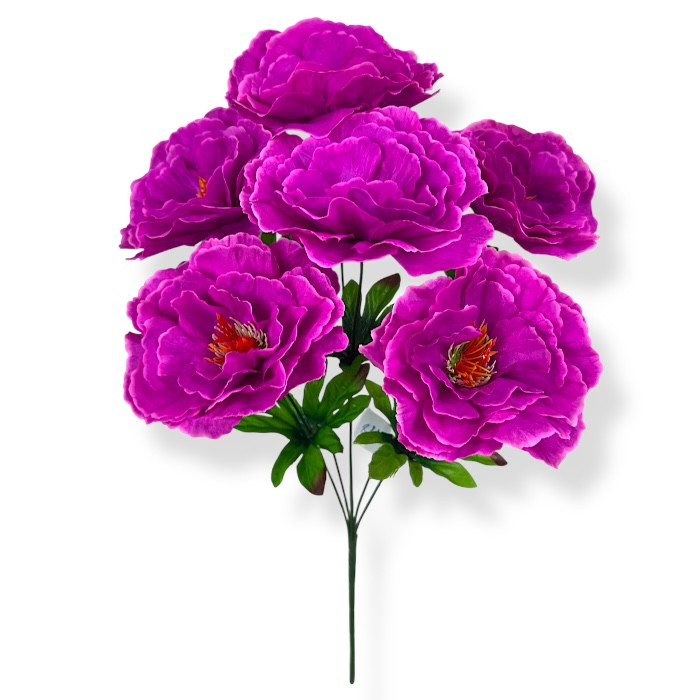 Штучні квіти букет півонії Шарм, 55см, фото 1