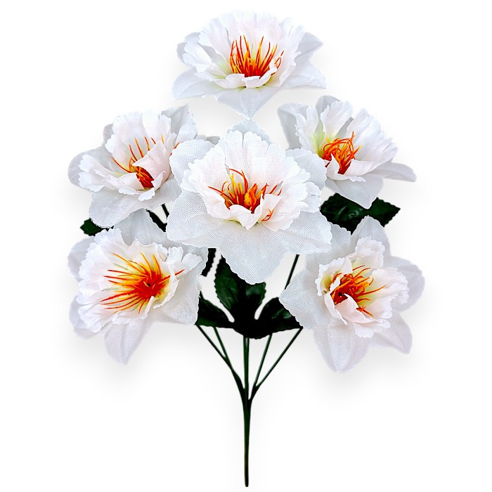 Штучні квіти букет нарциси зірочка, 36см, фото 1