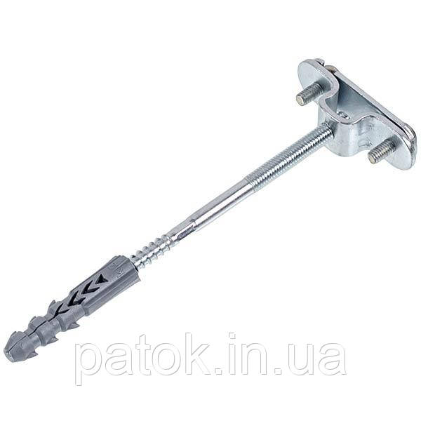 Тримач смуги з дюбелем 100mm сталевий гальванічно оцинкований 02/0/10 OC