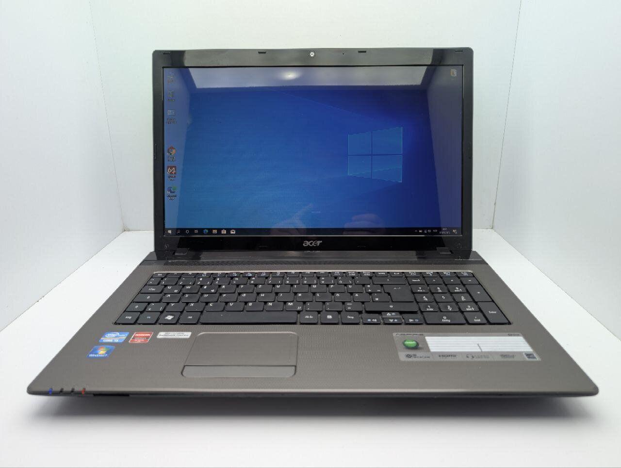 Б/в Ноутбук Acer Aspire 7750G 17.3" 1600x900| i5-2450M| 8GB RAM| 120GB SSD+500GB HDD| Radeon HD 7670M 1GB