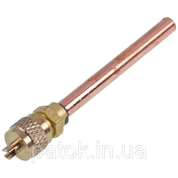 Заправний клапан Шредера AVX з трубкою 6,35х0,7х80mm, фото 1