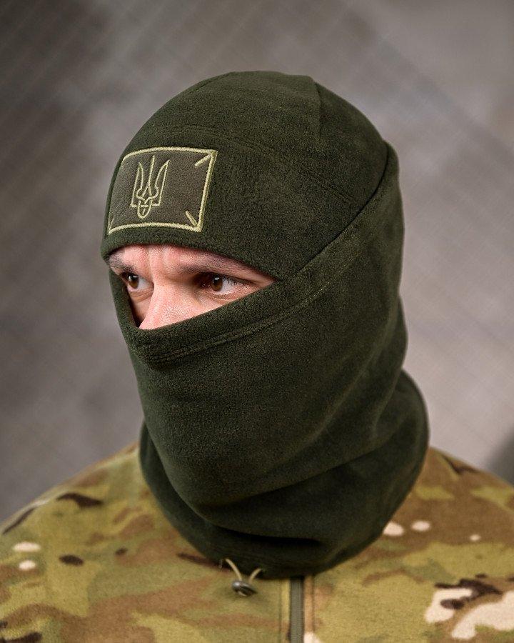 Комплект шапка баф intelligence олива ВТ7958, фото 1