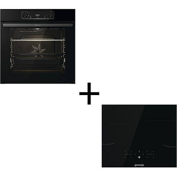 Комплект духовка + варильна панель Gorenje BOS6737E06BG + GI6401BSC