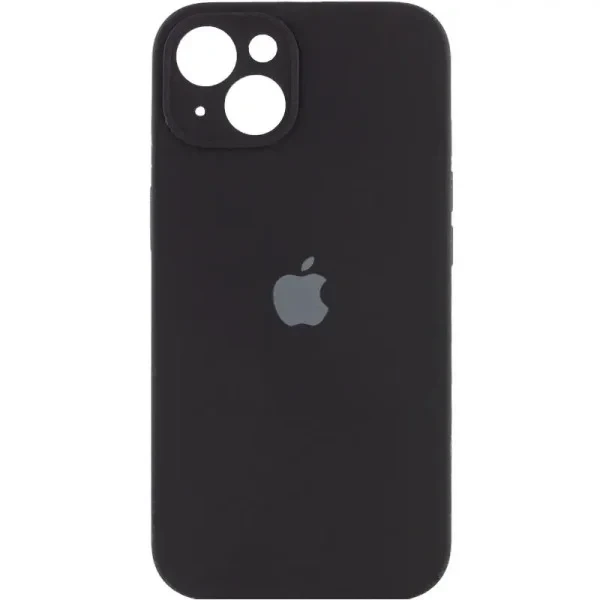 Чохол-накладка EpiK Silicone Case Full Camera Protective (AA) для Apple iPhone 15 (6.1) Black, фото 1